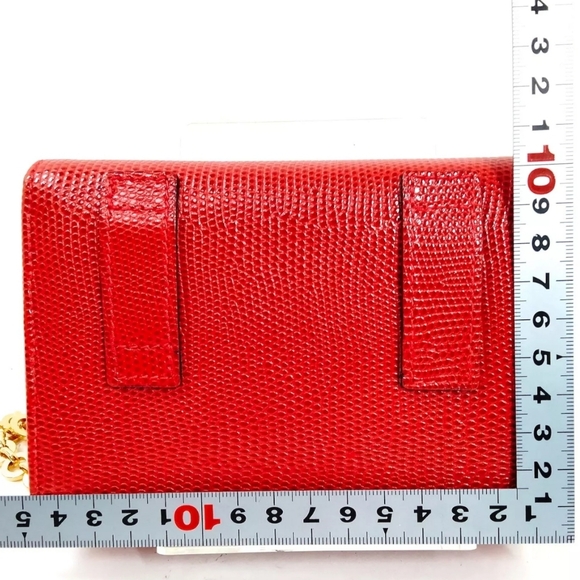 Salvatore Ferragamo Lizard Pattern Vara Bow 3 way Bag - Picture 8 of 8